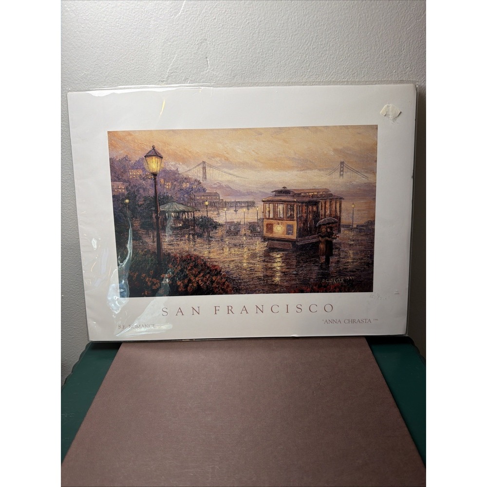 San Francisco Romance Acrylic Print On Board Anna Chrasta Impressionism City